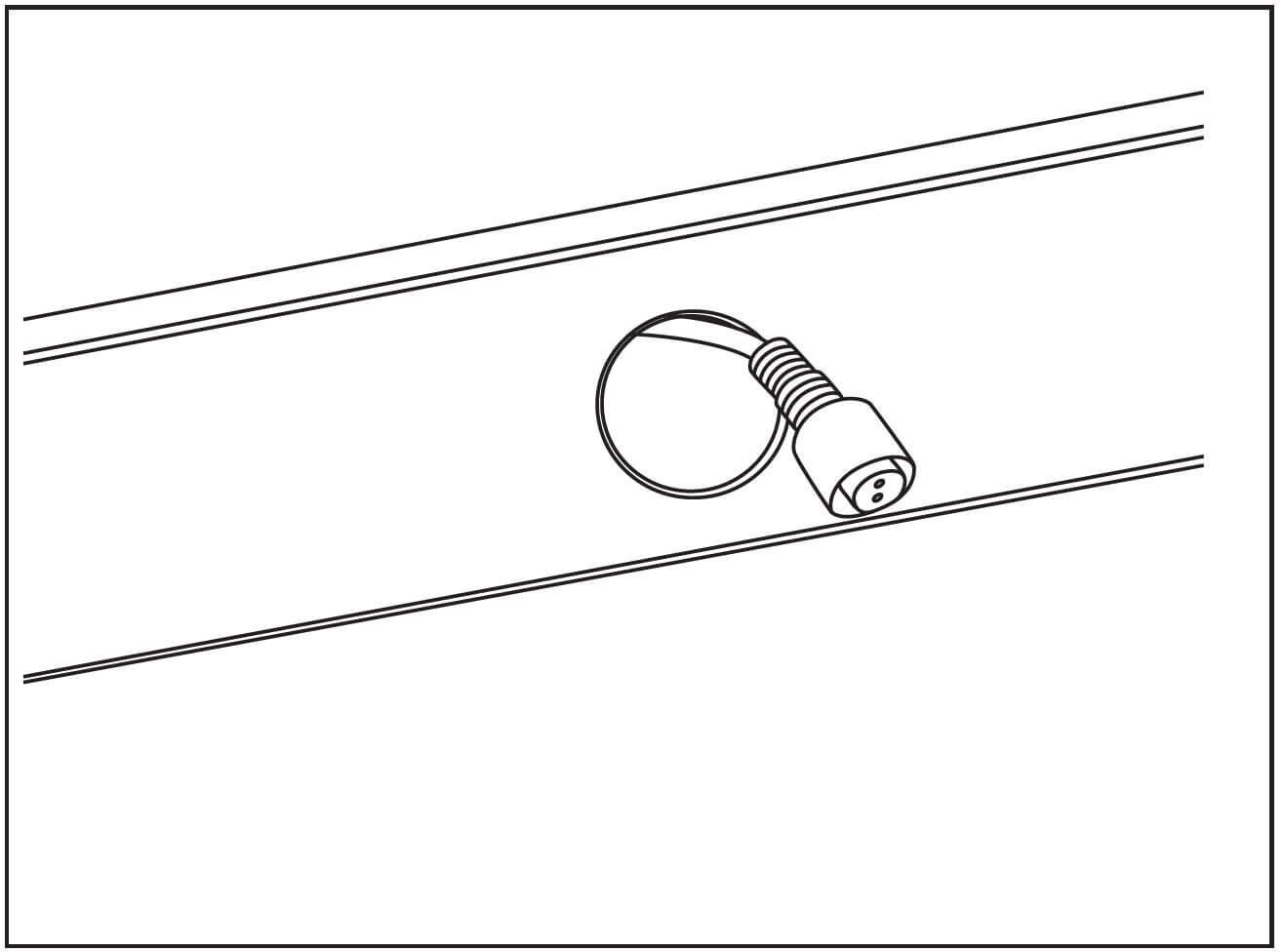 Verbind de stekkers van de spotjes