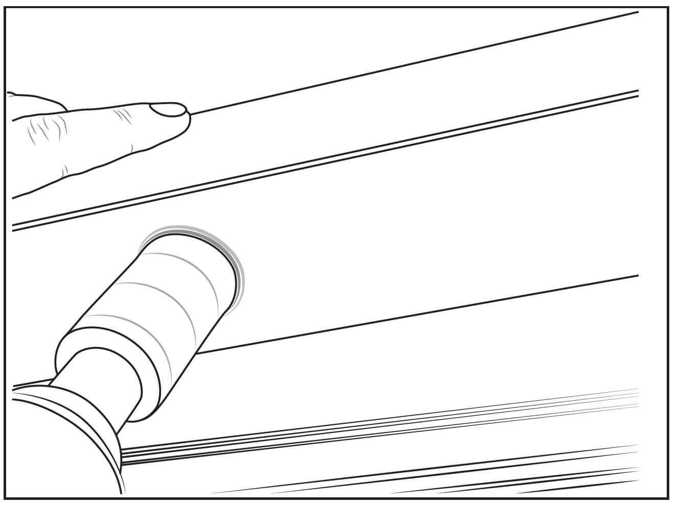 Gat zagen voor de spotjes