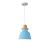 Hanglamp Modern Blauw Aluminium met Hout - Valott Tarja